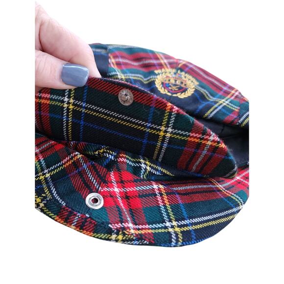 Prairie Landing Wool Plaid Golf Cap ? Scottish Tartan Newsboy Hat Beret NEW main image 13